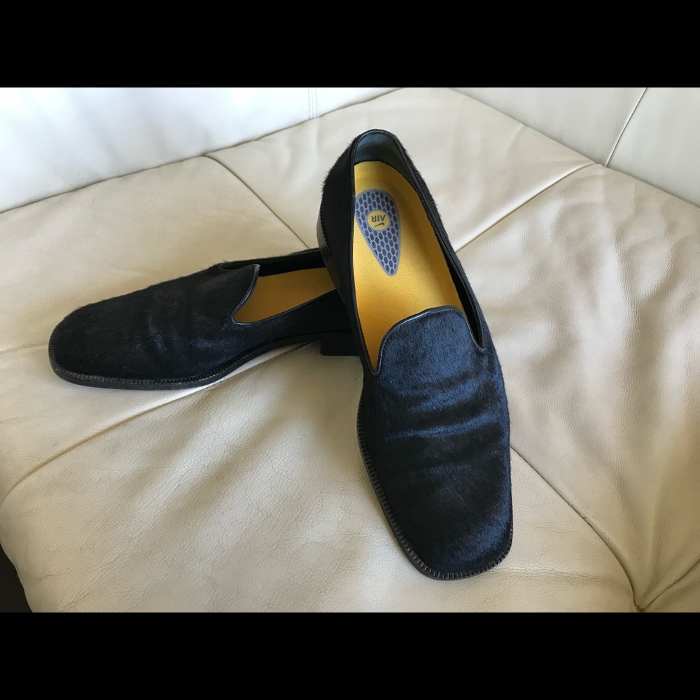 Men’s Dress Shoes Black Pony Hair Cow Hide size 11